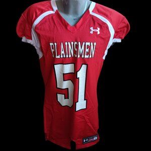 Under Armour Nebraska Plainsmen Red & White Football Jersey 51 Large